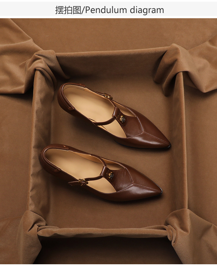 Vintage Collectible Shoes - Echt leer, vintage Mary Jane-schoenen met