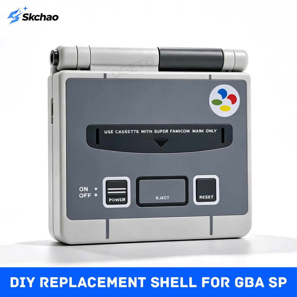 Vintage Game Collection - DIY-renovatiebehuizing voor GBA SP-gameconsole Valbestendig Krasbestendig