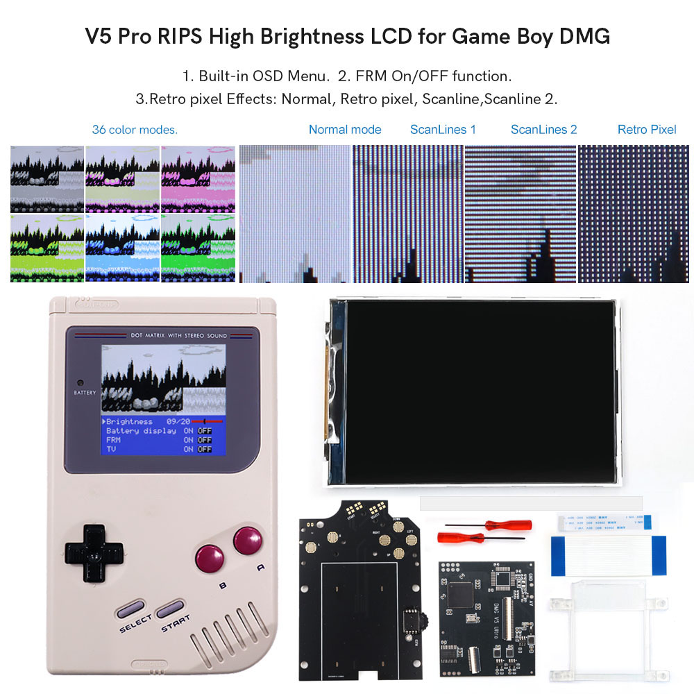Vintage Game Collection - HISPEEDIDO Voor GB Dmg V5 Pro