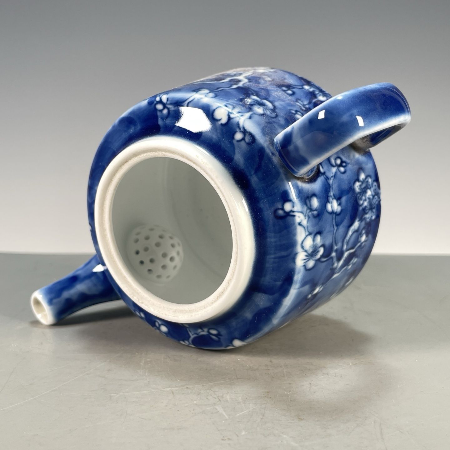 Handgeschilderde blauw-witte p - Vintage Collectible Pottery recensie en prijs