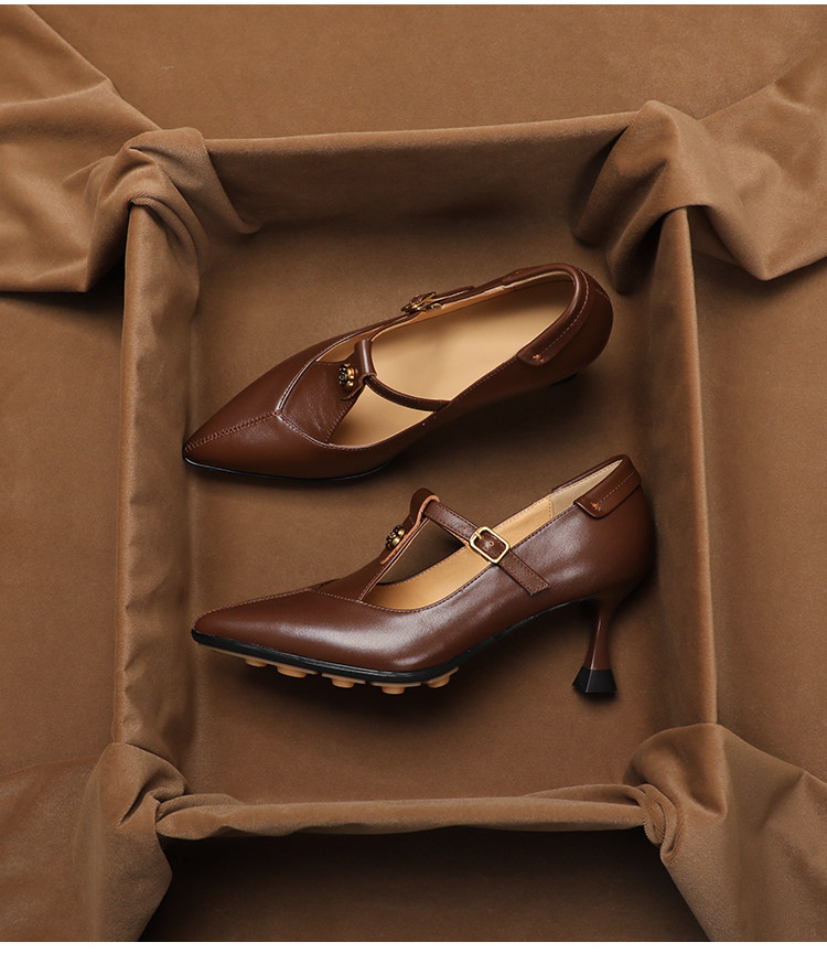 Echt leer, vintage Mary Jane-s - Vintage Collectible Shoes recensie en prijs