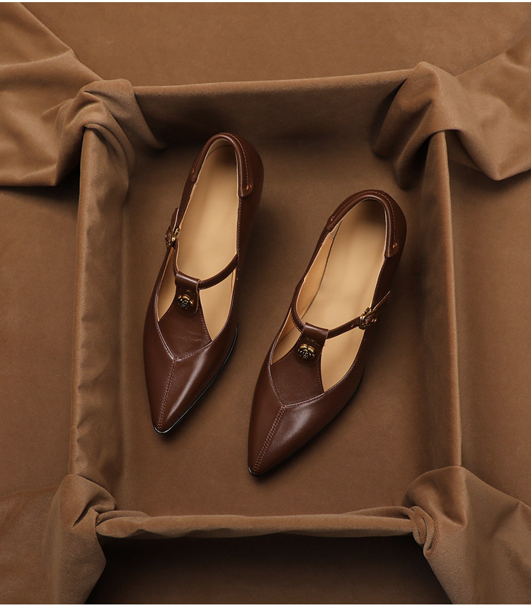 Echt leer, vintage Mary Jane-s - Vintage Collectible Shoes recensie en prijs
