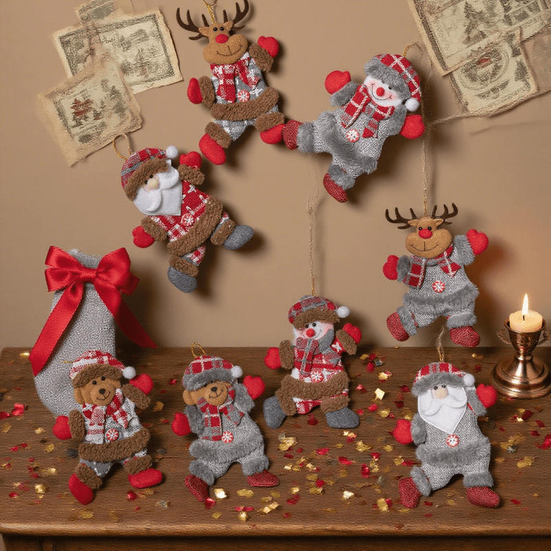 3-delige set willekeurig gesti - Vintage Collectible Santa recensie en prijs