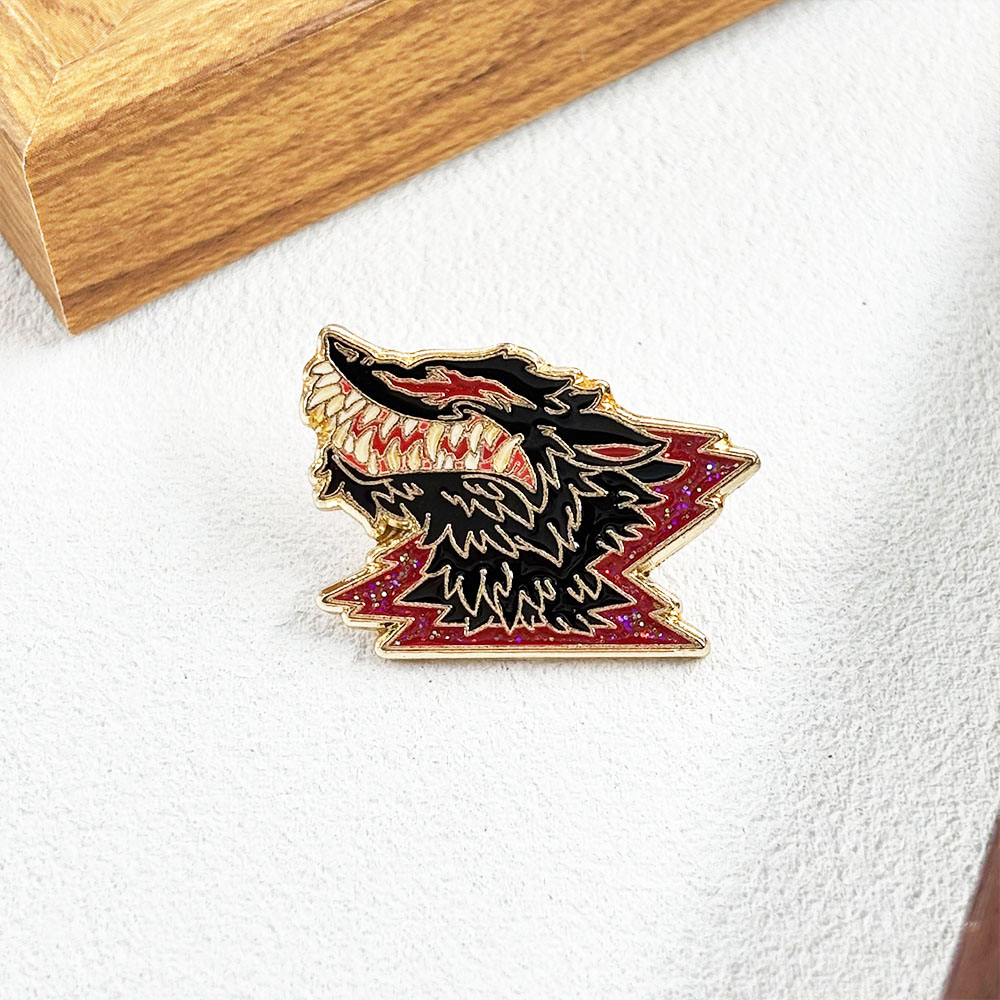 Fanged Wolf metalen broche, Da - Vintage Collectible Clothing recensie en prijs