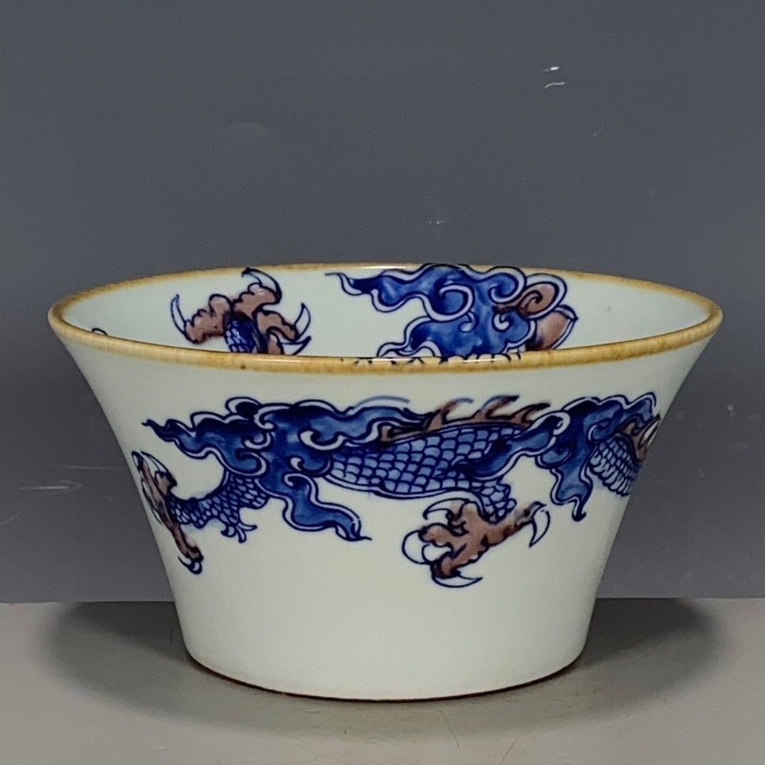 Qing Kangxi-stijl blauw en kop - Vintage Collectible Pottery recensie en prijs