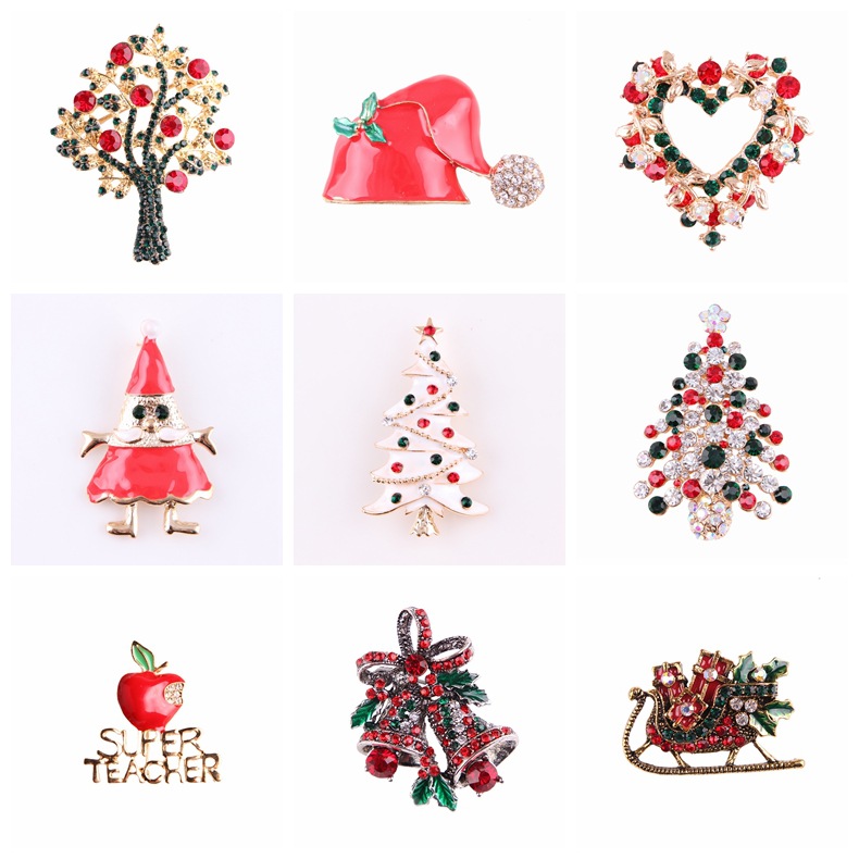 Vintage strass kerstbroche col - Vintage Collectible Clothing recensie en prijs