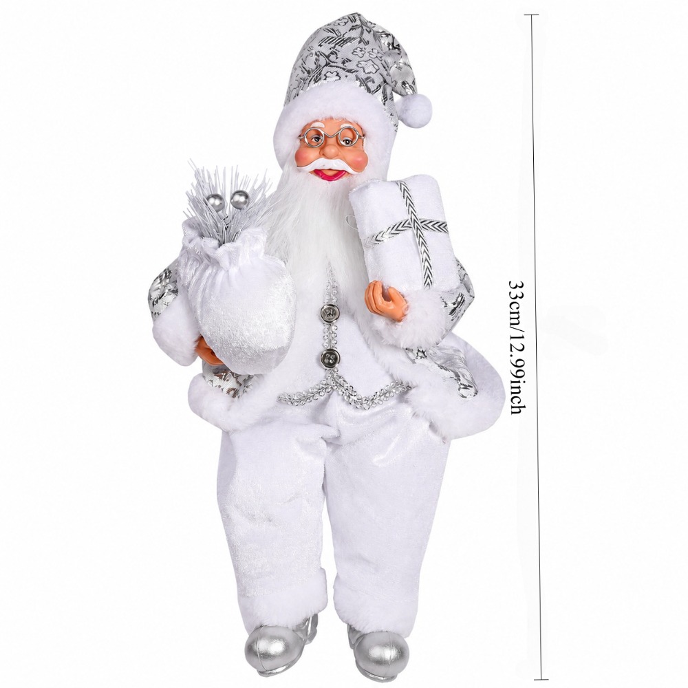 1 stuk witte Kerstman decorati - Vintage Collectible Santa recensie en prijs