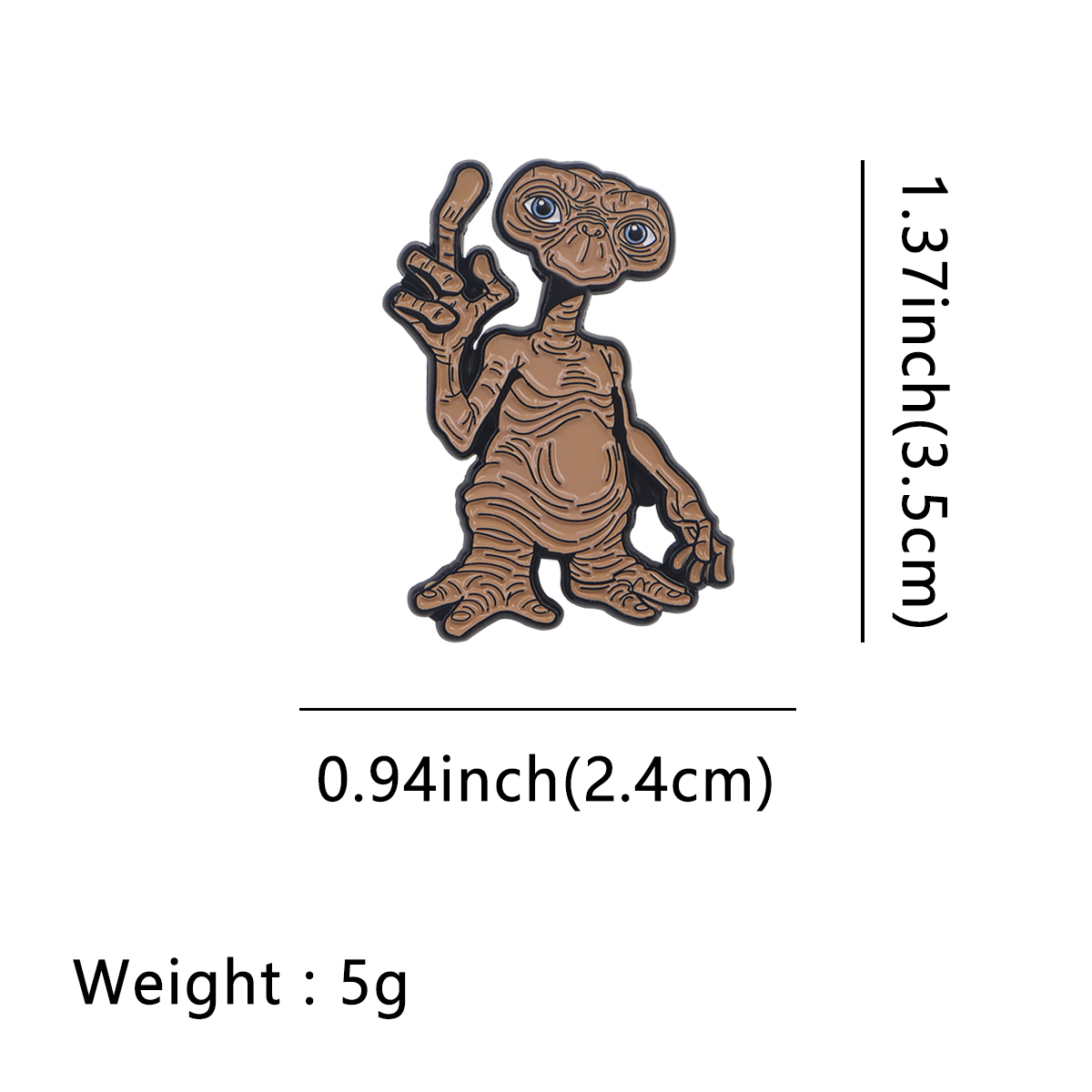 Vintage grappige alien emaille - Vintage Items recensie en prijs